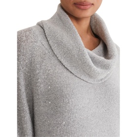 Bronte Cowl Neck Sequin Sweater