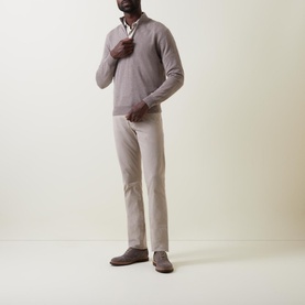 Half-Zip Merino Knit Sweater