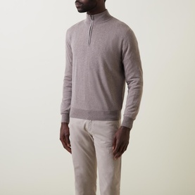 Half-Zip Merino Knit Sweater