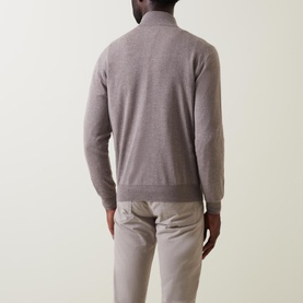 Half-Zip Merino Knit Sweater