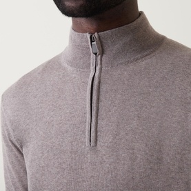 Half-Zip Merino Knit Sweater