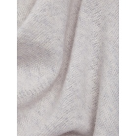 Phase Eight Sienna Wool Cashmere Asymmetric Sweater in grey, close-up of soft knit fabric texture showing fine weave detail