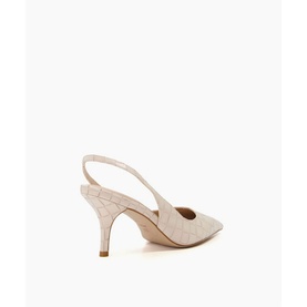 Century Woven Leather Sling-Back Heels