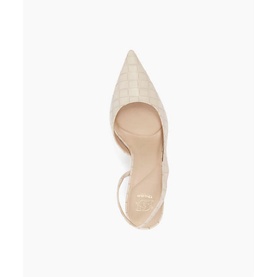 Century Woven Leather Sling-Back Heels
