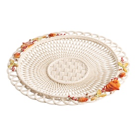 Thanksgiving Basketweave Plate