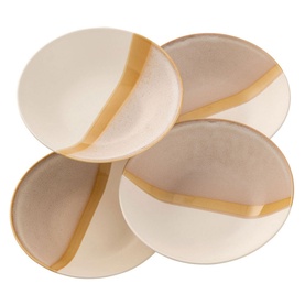 Saffron Set of Four Pasta Bowls