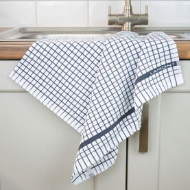Poli-Dri Grey Tea Towel