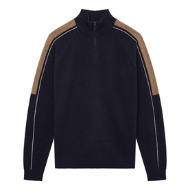 Hyde Half-Zip Colour Block Sweater