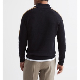 Hyde Half-Zip Colour Block Sweater