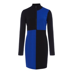 Arden Zip Detail Colour Block Knit Dress