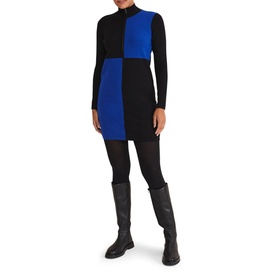 Arden Zip Detail Colour Block Knit Dress