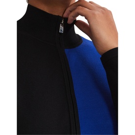 Arden Zip Detail Colour Block Knit Dress