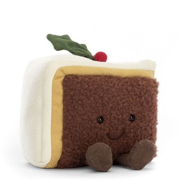 Amuseable Slice Of Christmas Cake 12cm