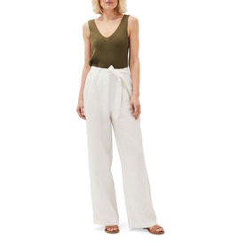 Aaliyah Linen Belted Wide Leg Trousers