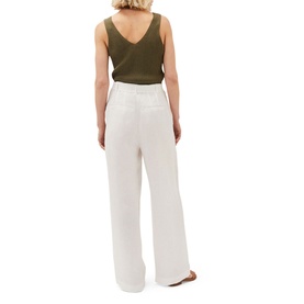 Aaliyah Linen Belted Wide Leg Trousers
