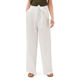 Aaliyah Linen Belted Wide Leg Trousers