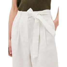 Aaliyah Linen Belted Wide Leg Trousers
