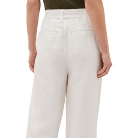 Aaliyah Linen Belted Wide Leg Trousers