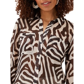 Isabella Longline Zebra Shirt