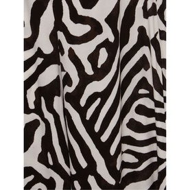 Isabelle Wide Leg Zebra Print Trousers