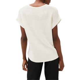Lisa Ribbed Short Sleeve Sweater