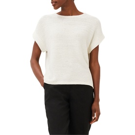 Lisa Ribbed Short Sleeve Sweater