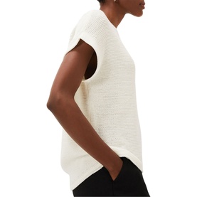 Lisa Ribbed Short Sleeve Sweater