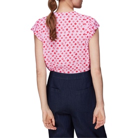 Moon Floral Button-Through Top