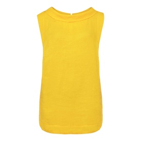 Sky Linen Sleeveless Blouse