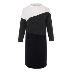 Mali Textured Stitch Colour Block Dress