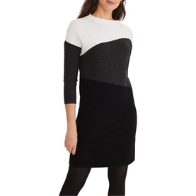 Mali Textured Stitch Colour Block Dress