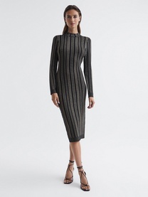 Skylar Metallic Chain Dress