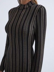 Skylar Metallic Chain Dress