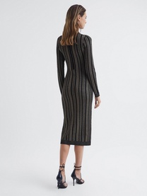Skylar Metallic Chain Dress
