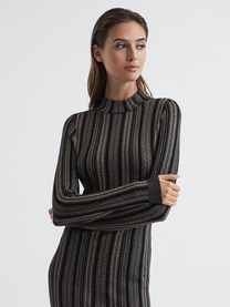 Skylar Metallic Chain Dress