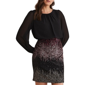 Angel Sequin Chiffon Dress
