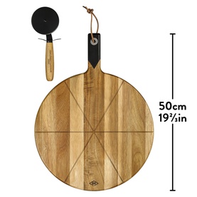 Pizza Cutter & Serving Board