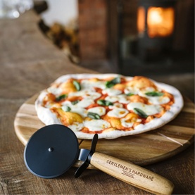 Pizza Cutter & Serving Board