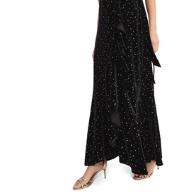 Holly Velvet Star Wrap Dress