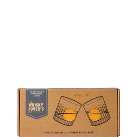 Cocktail Tumbler & Whiskey Stones Set