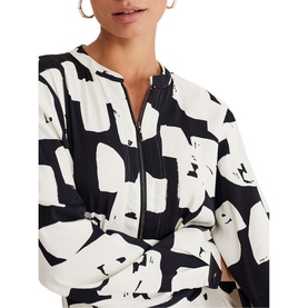 Luana Geo Zip Front Midi Dress