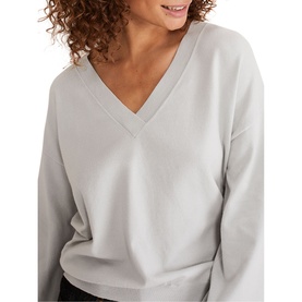 Kylie V-Neck Balloon Sleeve Sweater