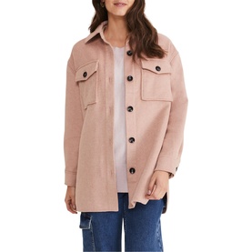 Sammy Plain Wool Shacket