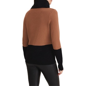 Zasha Colourblock Cowl Neck Sweater