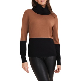 Zasha Colourblock Cowl Neck Sweater