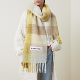 Valley Check Wool Scarf