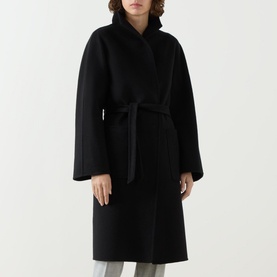 Lilia Cashmere Wrap Coat