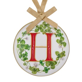 Enamel Letter H Decoration