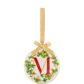 Enamel Letter M Decoration