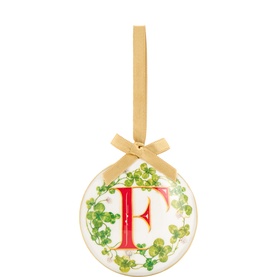 Enamel Letter F Decoration